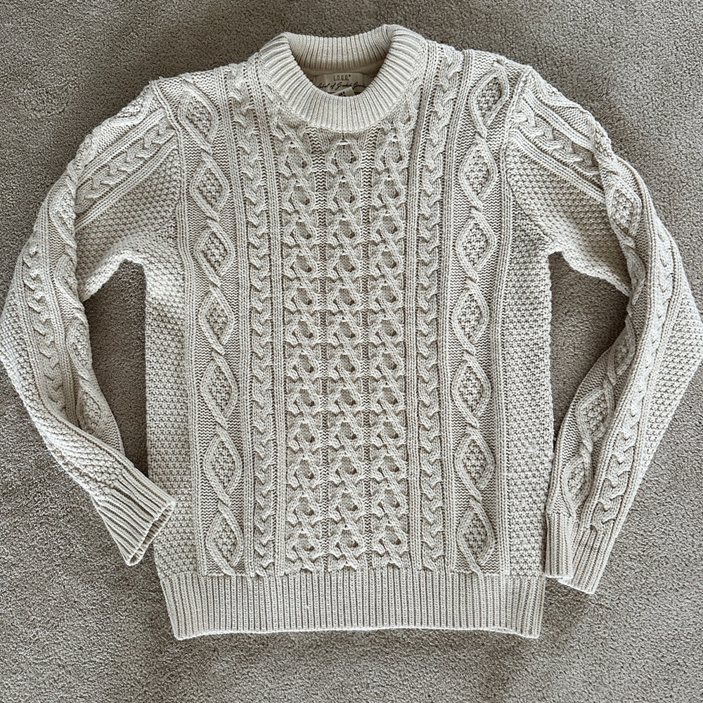 H&M Cream Cable Knit Sweater